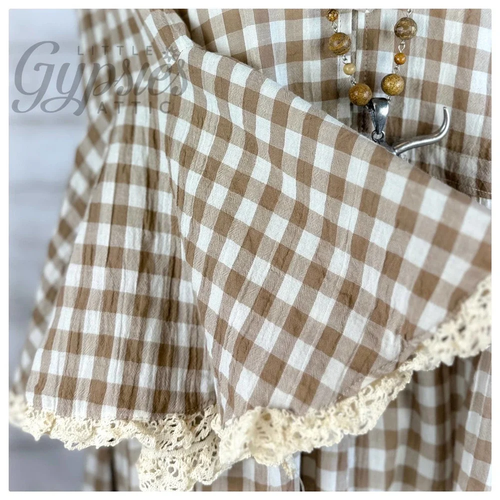 POL DISCOUNTED Farmhouse Vintage Prairie Dress - Picture 6 of 15